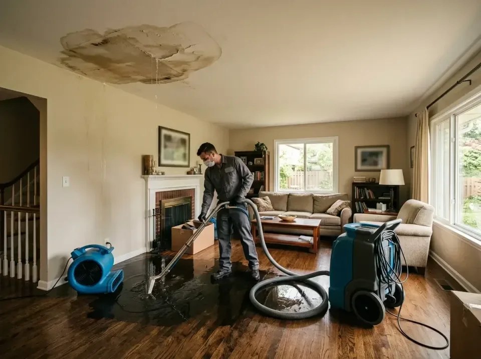 attic-pipe-burst-ceiling-drip-008 — frequently asked questions, Water Damage Restoration & Carpet Care in Manteca, CA